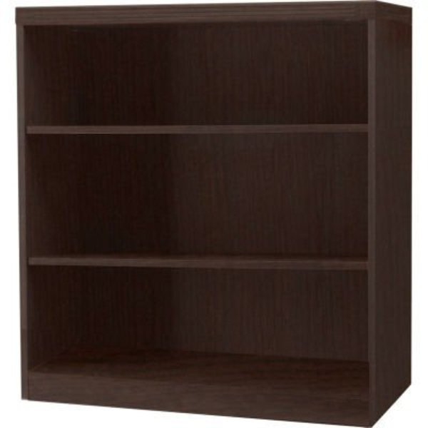 Safco Safco® Aberdeen Series 3 Shelf Quarter Round with 1 Fixed Shelf Mocha AB3S36LDC***